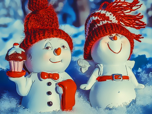 Image Couple of snowmen